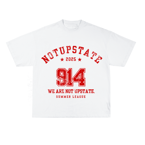Not Upstate - Vintage Tee White