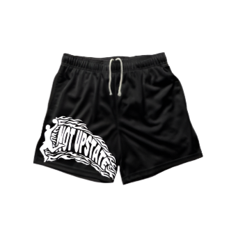 Not Upstate - Black Flame Shorts