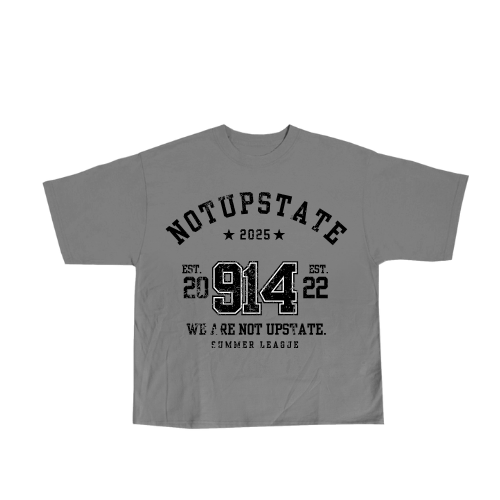 Not Upstate - Vintage Tee Grey